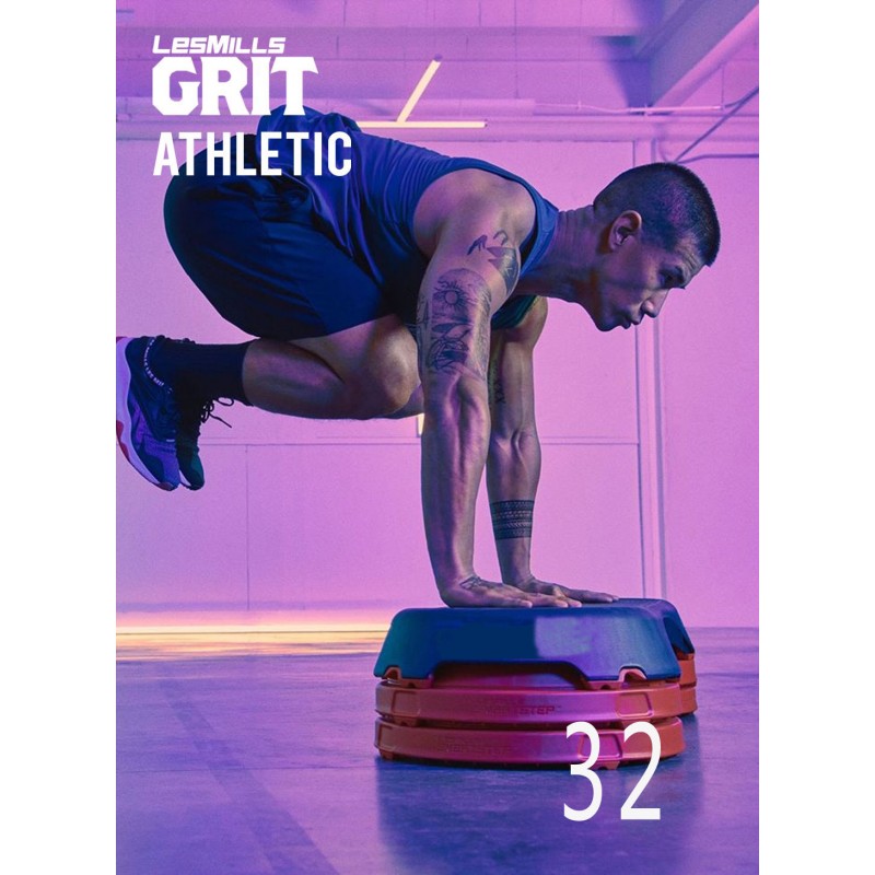 [Hot Sale]Les Mills GRIT ATHLETIC 32 New Release AT32 DVD, CD & Notes